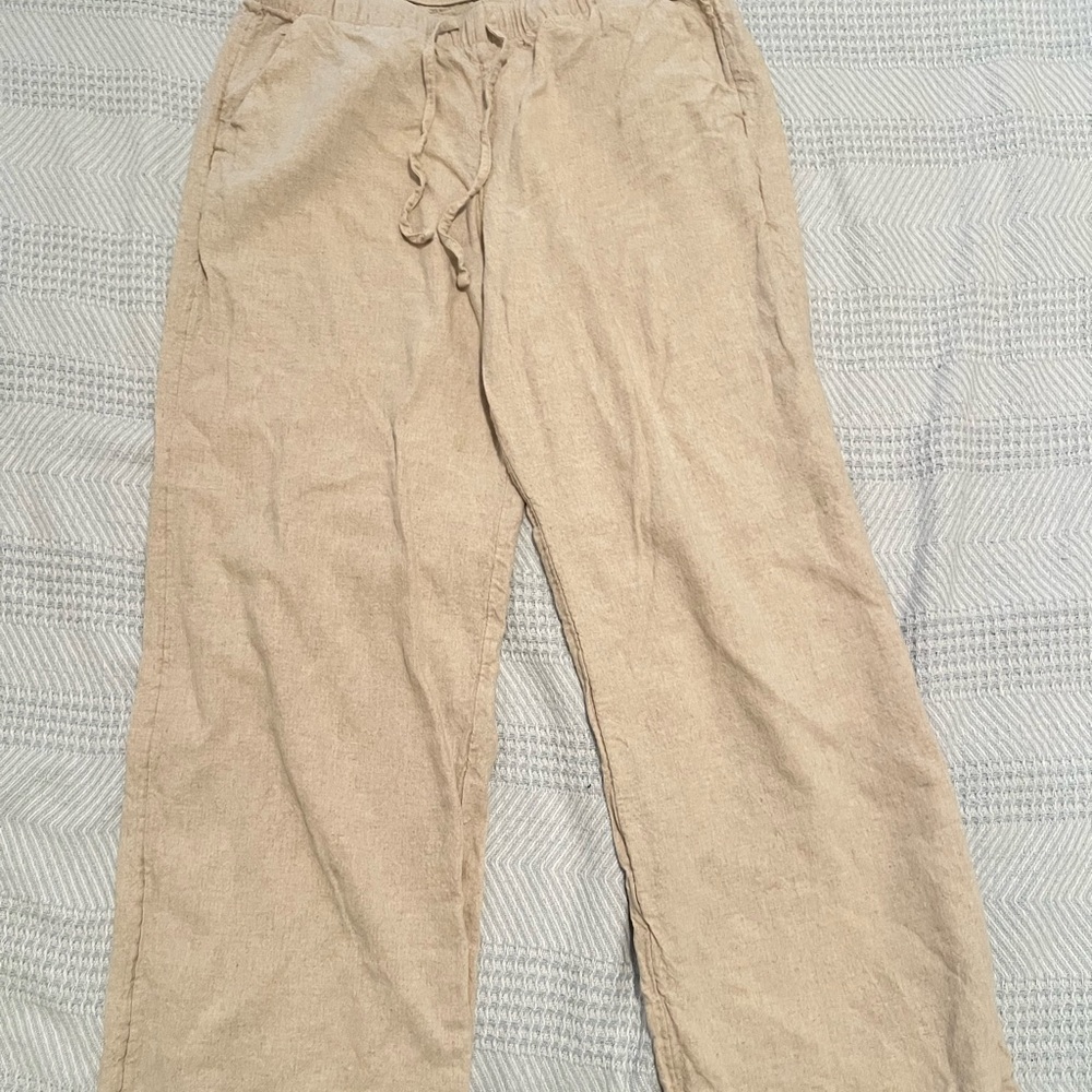 Hollister Beige Adjustable-Rise Pants